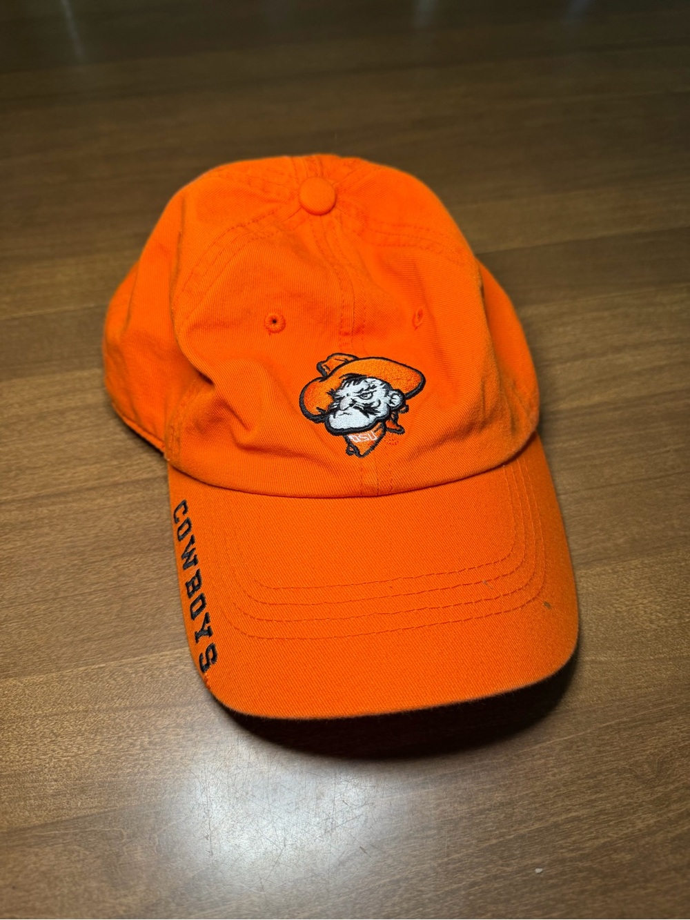 Captivating Headwear Oklahoma State Cowboys Pistol Pete Orange Adjustable Hat -